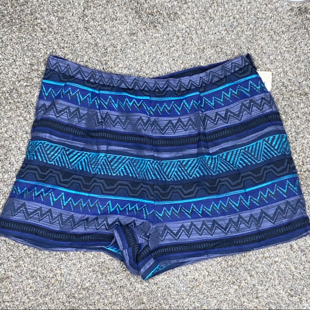 Blue  Aztec shorts